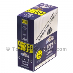 Clipper Cigarillos 4 for 99 Cents Grape 15 Packs of 4