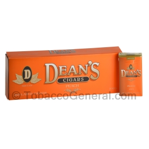 Deans Peach Filtered Cigars 10 Packs of 20