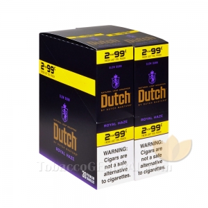 Dutch Masters Royal Haze Cigarillos 99c Pre Priced 30 Packs of 2