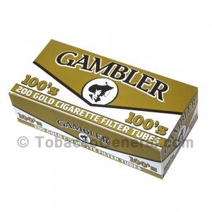 Gambler Filter Tubes 100 mm Gold (Light) 5 Cartons of 200