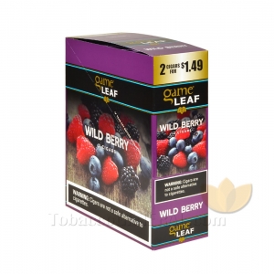 Game Leaf Cigarillos 1.49 Pre-Priced 15 Packs of 2 Wild Berry