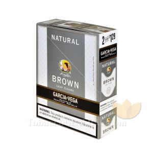 Garcia Y Vega Natural Brown Cigars 1.29 Cents Pre Priced 15 Packs of 2
