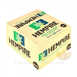 Hempire Hemp Rolling Papers King Size 110mm box of 50 Packs 