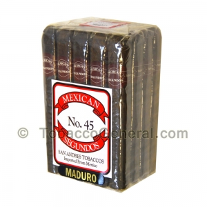 Mexican Segundos No. 45 Maduro Cigars Pack of 20