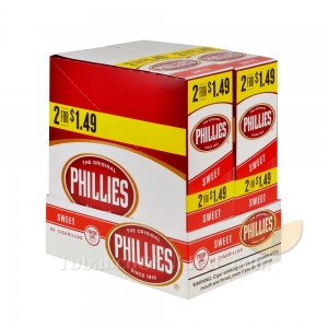 Phillies Cigarillos Sweet 1.49 Pre Priced 30 Packs of 2