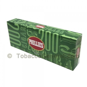 Phillies Menthol Filtered Cigars 10 Packs of 20