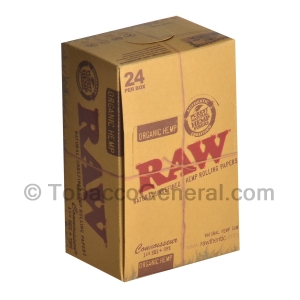 RAW Organic Connoisseur Papers With Tips 1 1/4 Pack of 24