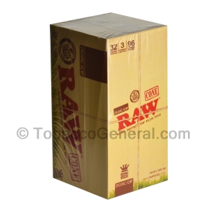 RAW Organic Pre Rolled King Size Cones 32 Packs of 3