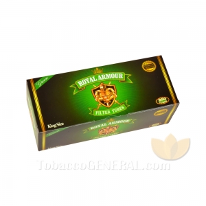 Royal Armour Filter Tubes King Size Green 1 Carton of 250