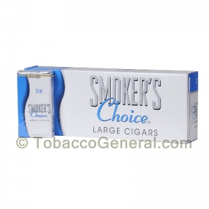 Smoker's Choice Lights Blue Filtered Cigars 10 Packs of 20