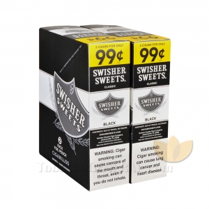Swisher Sweets Black Cigarillos 99c Pre-Priced 30 Packs of 2