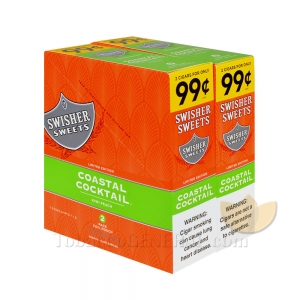 Swisher Sweets Coastal Cocktail Cigarillos 99c Pre-Priced 30 Packs of 2