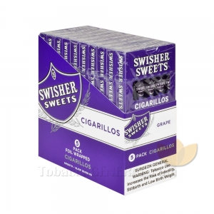 Swisher Sweets Grape Cigarillos 10 Packs of 5