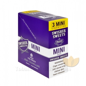 Swisher Sweets Grape Mini Cigarillos 15 Packs of 3