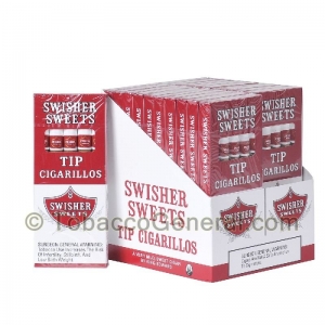 Swisher Sweets Regular Tip Cigarillos 20 Packs of 5