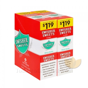 Swisher Sweets Wild Rush Cigarillos 1.19 Pre-Priced 30 Packs of 2
