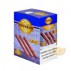 Throwback Wild Berry Natural Leaf Cigars 8 Packs of 5
